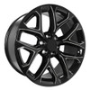 Performance Replicas PR177 20x9 6x5.5 Gloss Black Milled Wheel 20" 24mm Rim