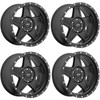 Set 4 18" Pro Comp PA35 Predator Satin Black 18x9 Wheels 6x5.5 0mm Truck Rims