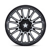 15" MSA Offroad Wheels M51 Thunderlips Gloss Black Machined 15x7 5x4.5 10mm Rim