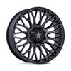 24" MSA Offroad Wheels M50 Clubber Matte Black DDT 24x7 Wheel 4x137 4x156 0mm