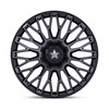 Set 4 24" MSA Offroad Wheels M50 Clubber Matte Black DDT 24x7 4x137 4x156 0mm