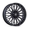 Set 4 MSA Offroad M50 Clubber 14x7 4x137 4x156 Black DDT Wheels 14" 10mm Rims