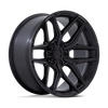 Set 4 20" Fuel 1PC Flux Blackout 20x10 Wheels 8x170 -18mm Lifted For Ford Rims