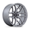 Set 4 22" Fuel 1PC Flux Platinum 22x10 Wheels 8x180 -18mm Lifted For Chevy GMC