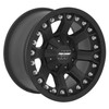 Set 4 17" Pro Comp PA33 Grid Flat Black 17x9 Wheels 5x5 5x5.5 -6mm Lifted Rims