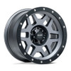 Set 4 Pro Comp PA41 Phaser 17x9 6x5.5 Matte Graphite With Black Wheels 17" -6mm