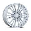 Set 4 24" Performance Replicas PR223 Chrome Plated 24x10 Wheels 6x5.5 28mm Rims