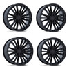 Set 4 22" Performance Replicas PR223 Gloss Black 22x9 Wheels 6x5.5 28mm Rims