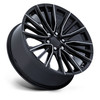 Set 4 22" Performance Replicas PR223 Gloss Black Milled 22x9 Wheels 6x5.5 28mm