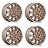 Set 4 20" Asanti Black ABL-47 Imperator Bronze Machine Bronze 20x10.5 5x4.5 40mm