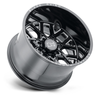 Black Rhino Grimlock 20x9.5 8x180 Gloss Black & Milled Wheel 20" 12mm Rim