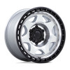 Set 4 17" Black Rhino BR018 Voyager Silver Machined Black Lip 17x8.5 6x135 0mm