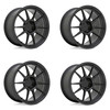 Set 4 TSW Imatra 18x9.5 5x4.5 Matte Black Wheels 18" 38mm Rims