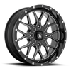 Set 4 MSA Offroad M45 Portal 20x7 4x110 Black Milled Wheels 20" 0mm Rims