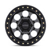 KMC KM550 Riot SBL 17x8.5 6x5.5 Anthracite Satin Black Lip Wheel 17" 10mm