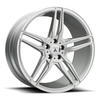 Asanti Black ABL-12 Orion 22x10.5 5x115 Brushed Silver Carbon Fiber Rim 22" 25mm