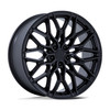 22" Niche 1PC NC277 Calabria 5 Matte Black 22x9 Wheel 5x120 27mm  Rim