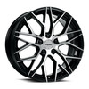 17" Katana Wheels KR01 17x7.5 5x100 40mm Wheel Glossy Black Machined Face Rim