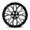 17" Katana Wheels KR01 17x7.5 5x100 40mm Wheel Glossy Black Machined Face Rim