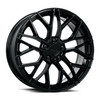 18" Katana Wheels KR01 Glossy Black 18x8 Wheel 5x100 40mm Rim