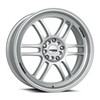 17" Katana Wheels KR02 Glossy Sliver 17x7.5 Wheel 5x100 5x4.5 40mm Rim