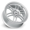 17" Katana Wheels KR02 Glossy Sliver 17x7.5 Wheel 5x100 5x4.5 40mm Rim