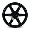 18" Katana Wheels KR08 Glossy Black 18x8 Wheel 5x100 40mm Rim