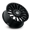 22" Dolce Luxury Roma 22x10.5 5x112 5x4.5 40mm Glossy Black w Floating Cap Wheel