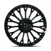 22" Dolce Luxury Roma 22x9 5x108 5x112 35mm Glossy Black with Floating Cap Wheel