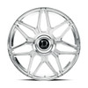 24" Dolce Luxury Verona Chrome 24x10 Wheel 6x135 6x5.5 35mm with Floating Cap