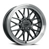 18" Katana Wheels KR06 18x8 5x100 40mm Wheel Glossy Gunmetal Machine Lip Rim