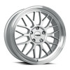 18" Katana Wheels KR06 18x8 5x4.5 40mm Wheel Glossy Silver Machine Lip Rim