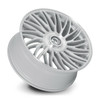 22" Dolce Sesto 22x9.5 6x135 6x5.5 18mm Glossy Sliver Brush Face w Floating Cap