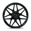 24" Dolce Luxury Verona Glossy Black 24x10 Wheel 6x135 6x5.5 25mm w Floating Cap