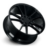 19" Dolce Performance Vain Gloss Black 19x8.5 Wheel 5x112 28mm Rim