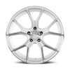 18" Dolce Performance Element 18x8.5 5x120 35mm Gloss Silver Machined Face Wheel