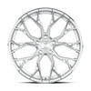 20" Dolce Performance Aria Gloss Silver Machined Face 20x8.5 Wheel 5x112 28mm