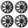 Set 4 22" Axe Wheels ZX15 Gloss Black 22x9 Wheels 5x5 30mm Truck For Jeep Rims