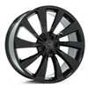 Set 4 22" Axe Wheels ZX15 Gloss Black 22x9 Wheels 5x5 30mm Truck For Jeep Rims