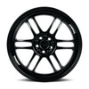 Set 4 18" Katana Wheels KR02 Glossy Black 18x8 Wheel 5x100 5x4.5 40mm Rims