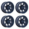 Set 4 17" Black Rhino BR017 Etosha Gloss Midnight Blue 17x8.5 Wheels 6x5.5 20mm