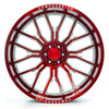 22" Axe Wheels AX6.2 Candy Red 22x12 Wheel 8x170 -44mm Lifted For Ford F250 F350