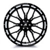 26" Axe Wheels AX6.0 Gloss Black Milled 26x14 Wheel 8x170 -76mm Lifted For Ford