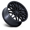 Set 4 22" Niche 1PC NC277 Calabria 5 Matte Black 22x9 Wheels 5x4.5 38mm Rims
