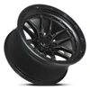 18" Lock Offroad Krawler Matte Black Matte Black Ring 18x9 Wheel 6x5.5 1mm Rim