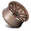 22" Fuel 1PC Flux Platinum Bronze 22x10 Wheel 8x6.5 -18mm For Chevy GMC Ram Ford