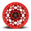 Fuel 1PC D121 Unit Beadlock 17x9 6x5.5 Candy Red Wheel 17" -15mm Rim