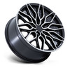 22" Niche 1PC NC277 Calabria 5 Gloss Black Machined 22x9 Wheel 5x112 27mm Rim