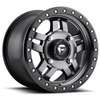 15" Fuel UTV D558 Anza 15x7 4x156 Matte Gunmetal Black Bead Ring Wheel 13mm Rim