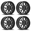 Set 4 20" Motiv 441B Zenith Gloss Black 20x8.5 Wheels 5x112 5x4.5 Rims 40mm